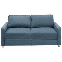 SCHLAFSOFA  in Blau  - Blau, KONVENTIONELL, Textil/Metall (206/90/100cm) - Beldomo Style