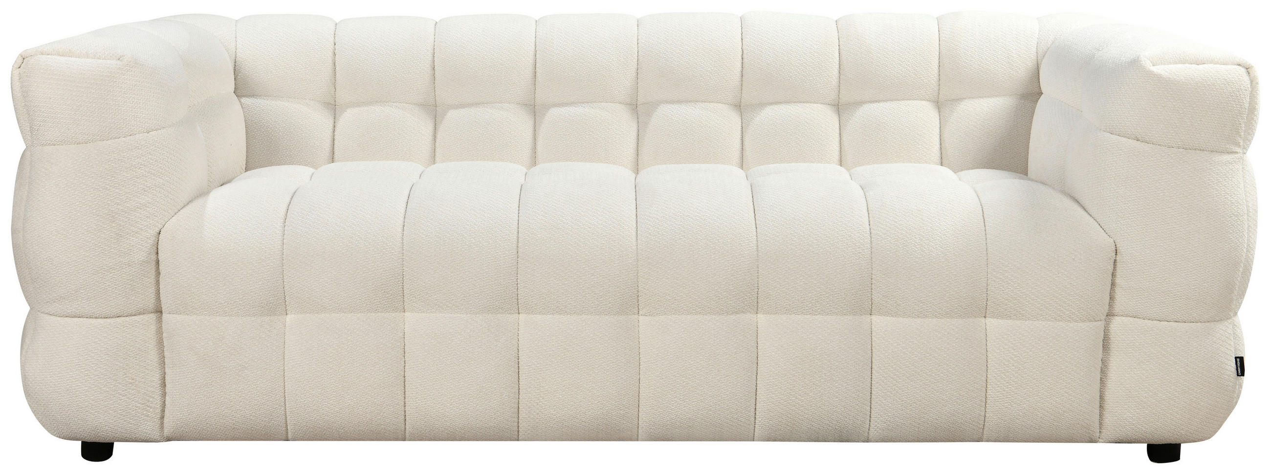 3-SITZER-SOFA Struktur Naturfarben  - Schwarz/Naturfarben, Design, Kunststoff/Textil (218/71/90cm) - Carryhome