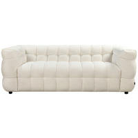 3-SITZER-SOFA Struktur Naturfarben  - Schwarz/Naturfarben, Design, Kunststoff/Textil (218/71/90cm) - Carryhome