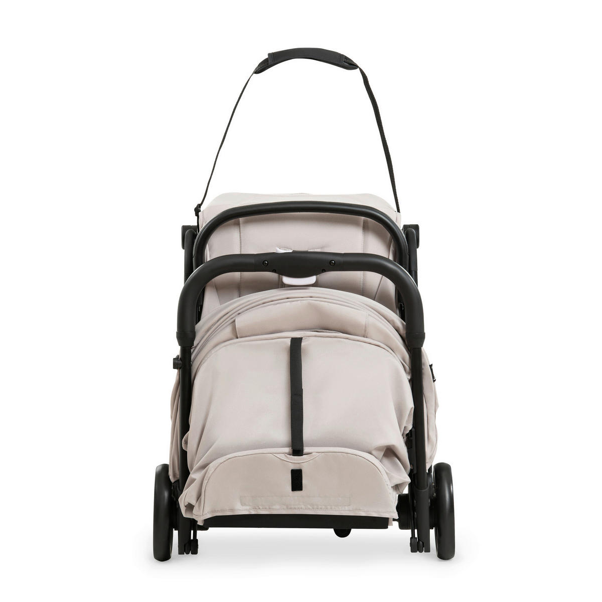 BUGGY Travel N Care  - Beige/Schwarz, Basics, Metall (86/50/104cm) - Hauck