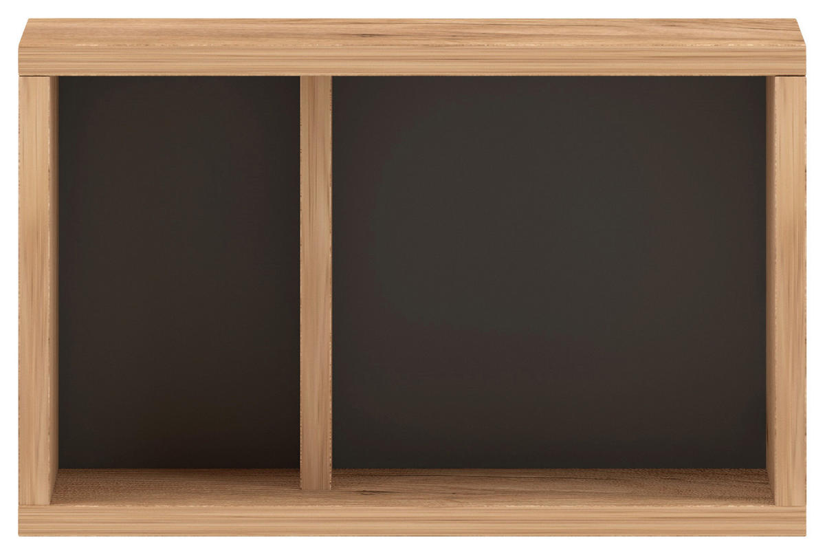 ZÁVESNÝ DIEL, grafitová, farba duba, 80/25/18-26,8 cm - grafitová/farba duba, Design, kompozitné drevo/plast (80/25/18-26,8cm) - MID.YOU