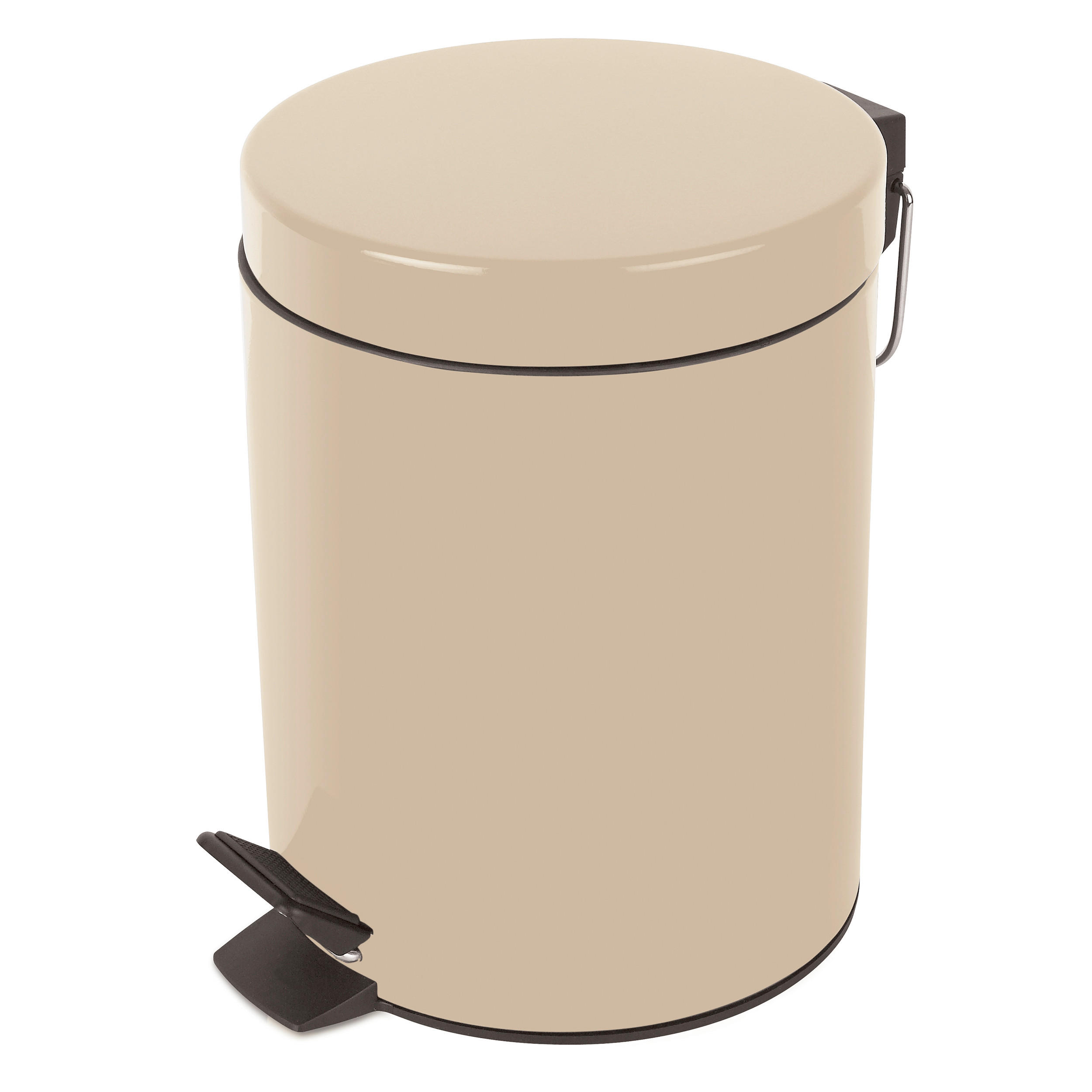 TRETEIMER SYDNEY 3 L  - Beige/Schwarz, Basics, Kunststoff/Metall (17/17/24,5cm) - Spirella