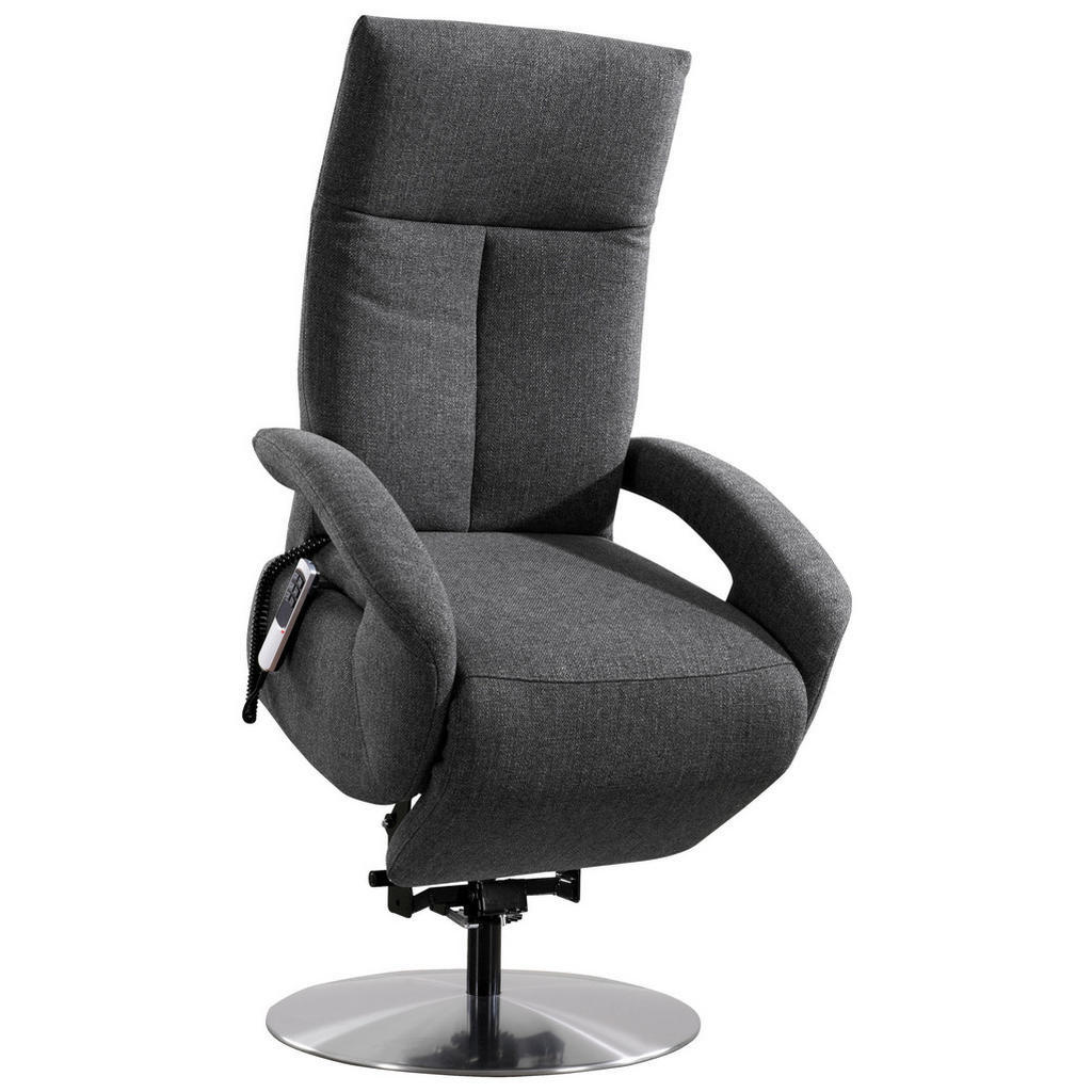 Thumbnail - Sit & More Drehstuhl, Anthrazit, Textil, Drehteller, 74x112x82 cm, Goldenes M, Oeko-Tex® Standard 100, Made in Europe, D...