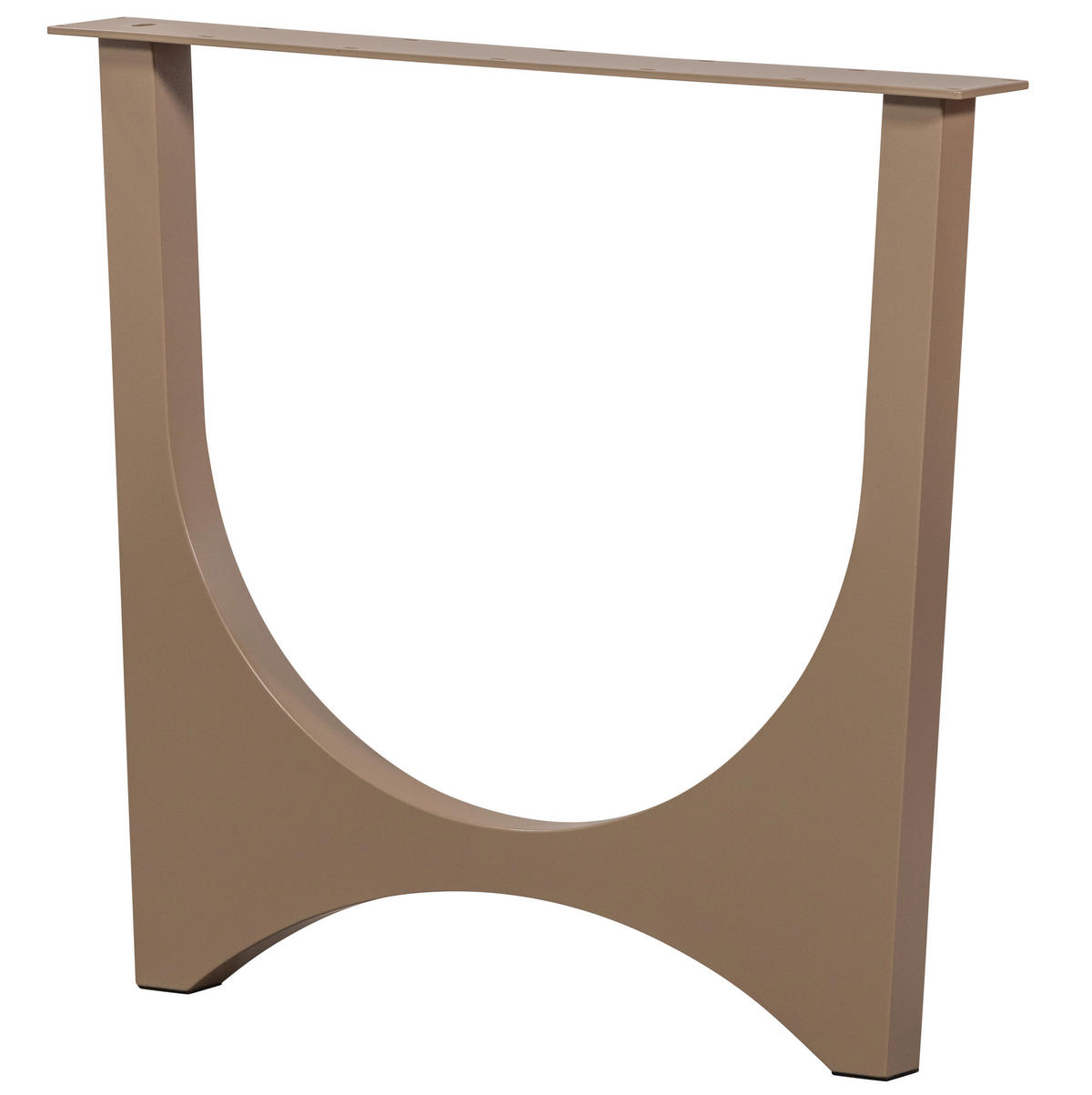 TISCHGESTELL in Metall   - Braun, MODERN, Metall (79/72/10cm) - Livetastic