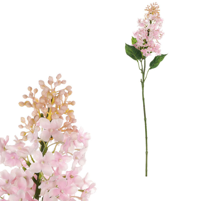 UMĚLÁ KVĚTINA 63 cm - modrá/pink, Basics, plast (63cm)