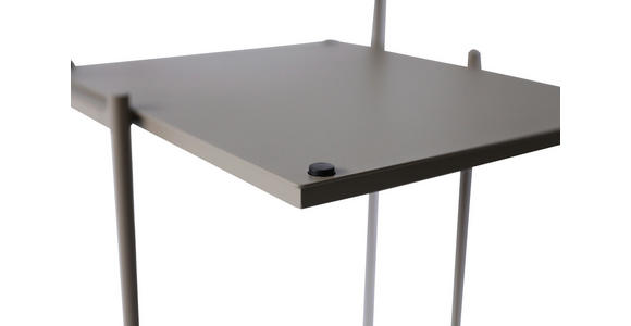 BEISTELLTISCH rechteckig Taupe  - Taupe/Anthrazit, Design, Metall (40/42/60cm) - Xora