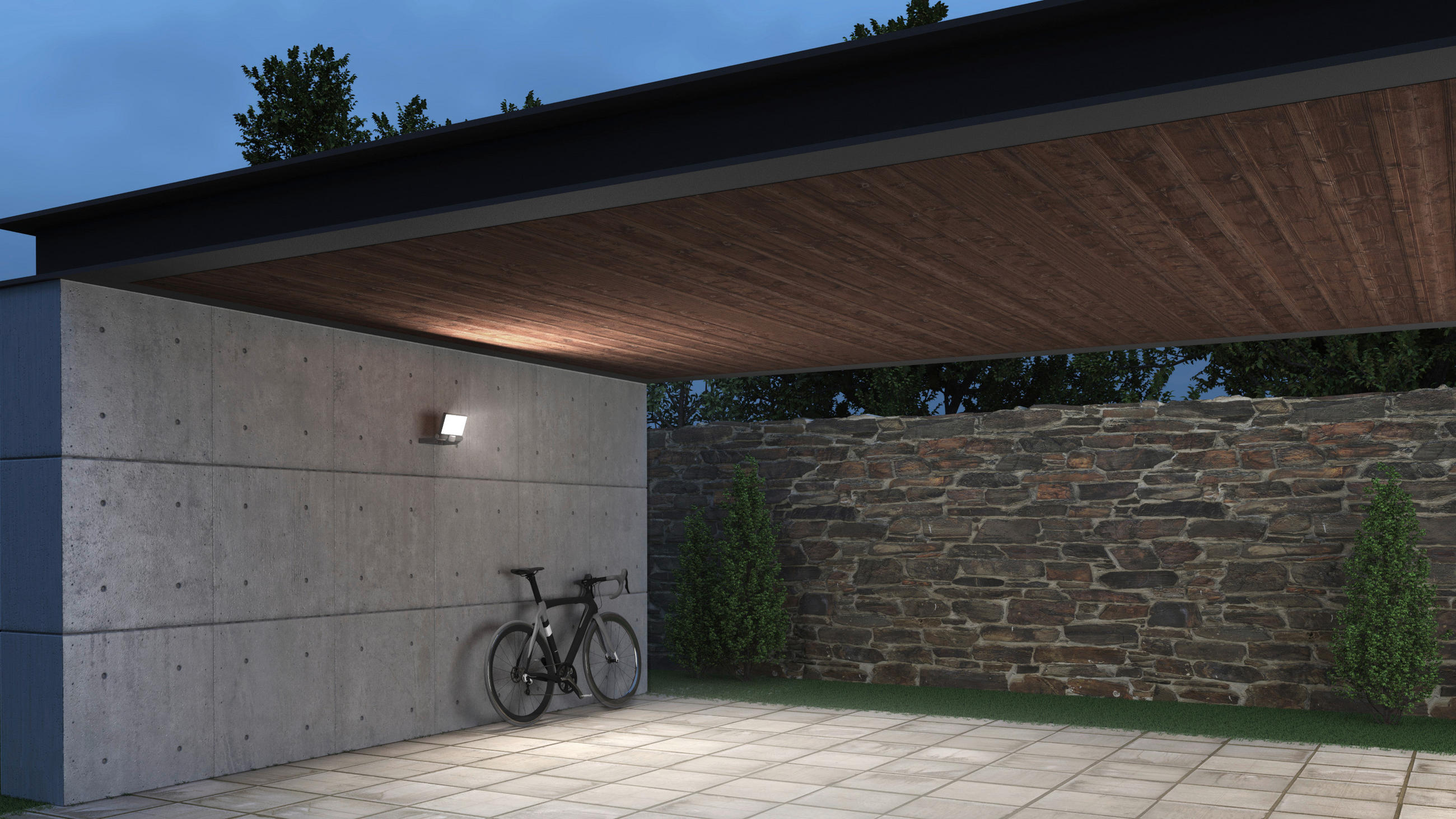 LED-AUßENLEUCHTE 17,3/22,9/19,5 cm   - Design (17,3/22,9/19,5cm) - Steinel