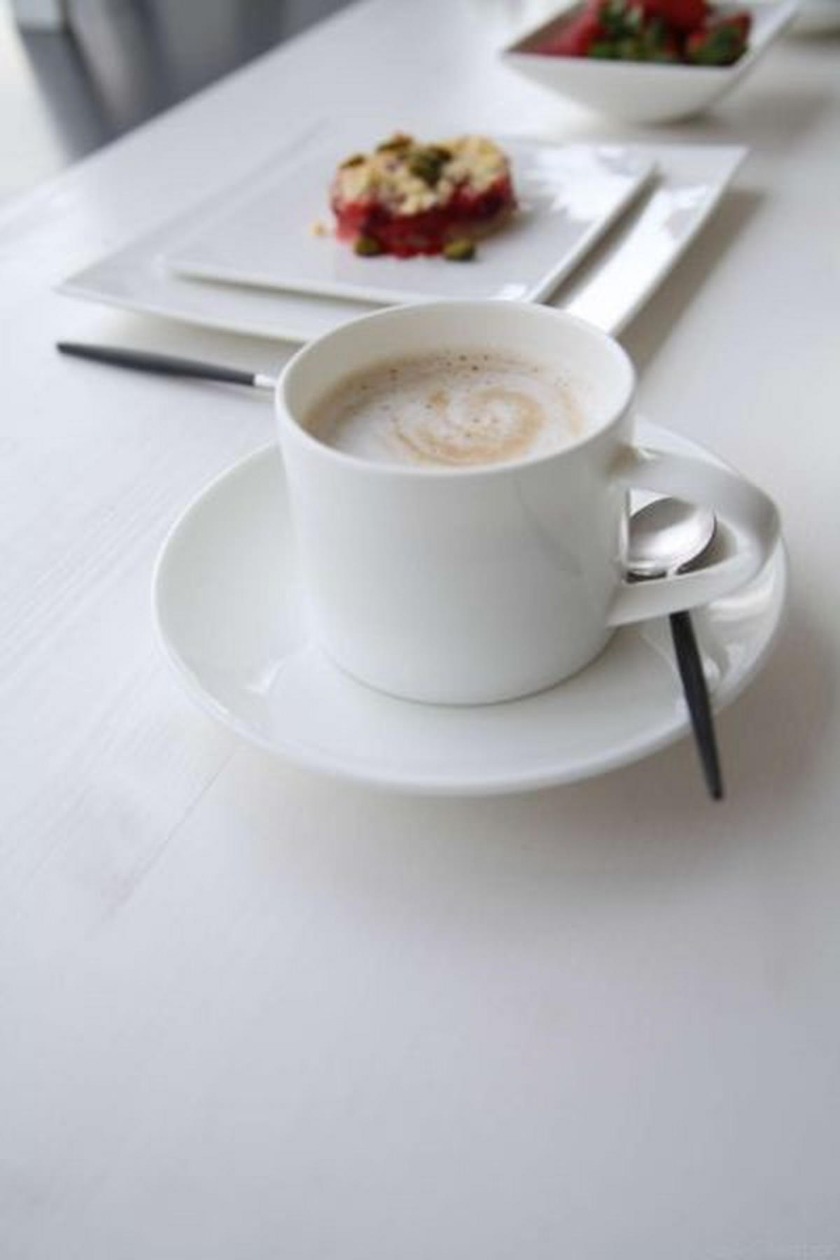 ESPRESSOTASSE MIT UNTERTASSE A TABLE 70 ml  - Weiß, Basics, Keramik (0.07l) - ASA