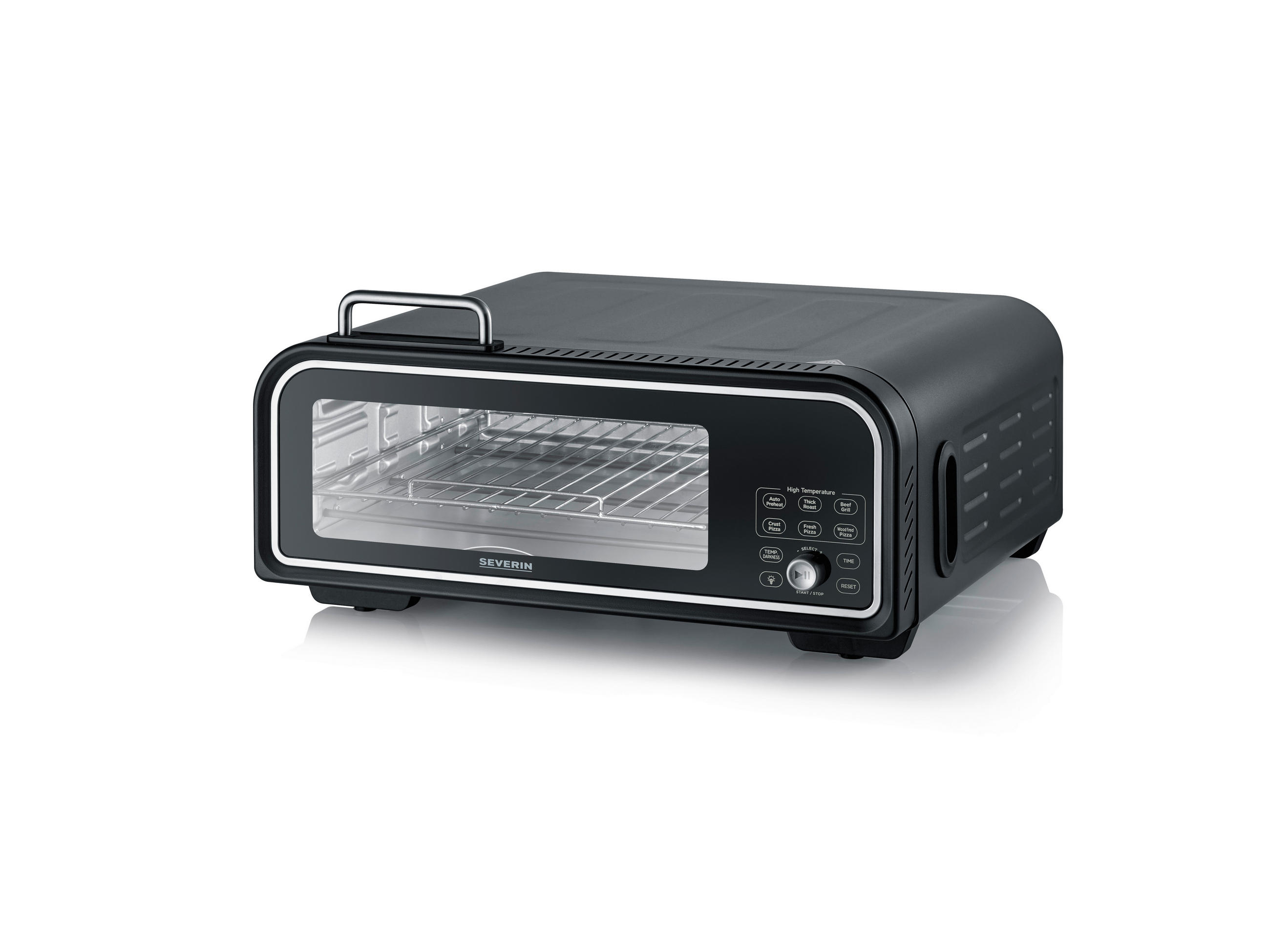 PIZZAOFEN  - Schwarz, Basics, Metall (44/21/51cm) - Severin