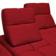 ECKSOFA in Struktur Rot  233/313 cm  - Rot/Schwarz, Design, Kunststoff/Textil (233/313cm) - Emilio Belluti