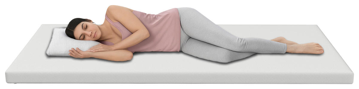 TOPPER 160/200 cm Höhe ca. 5 cm  - Weiß, Basics, Textil (160/200cm) - Chameo