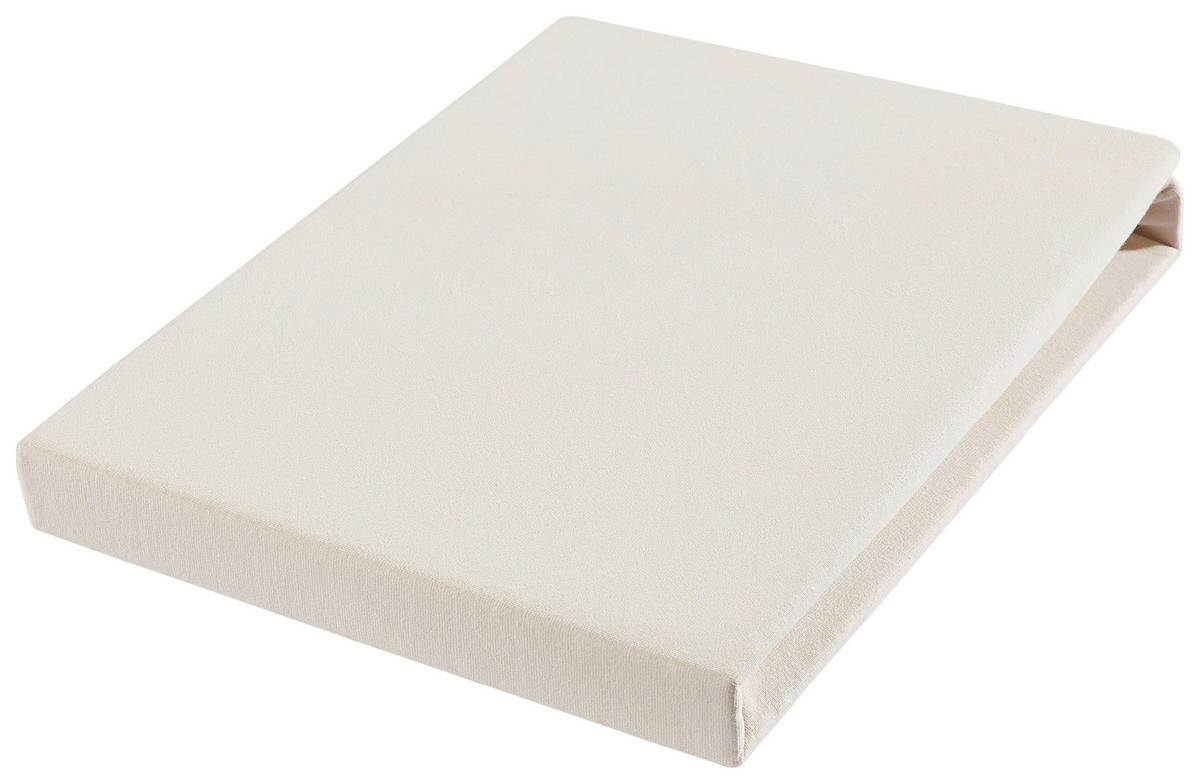 SPANNBETTTUCH Jersey  - Naturfarben, Basics, Textil (180-200/200-220cm) - Novel