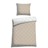 BETTWÄSCHE Renforcé 140/200 cm  - Beige/Weiß, Trend, Textil (140/200cm) - Florella