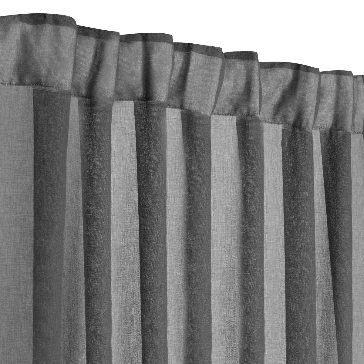 FERTIGVORHANG  halbtransparent   140/240 cm  - Dunkelgrau, Basics, Textil (140/240cm)