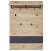 GARDEROBENPANEEL  in 80/118/30 cm  - Graphitfarben/Eiche Artisan, Design, Holzwerkstoff/Metall (80/118/30cm) - Voleo