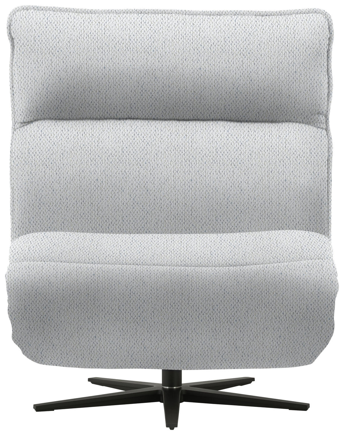 RELAXSESSEL in Textil Hellgrau  - Hellgrau/Schwarz, MODERN, Textil/Metall (90/106/96cm) - Chilliano