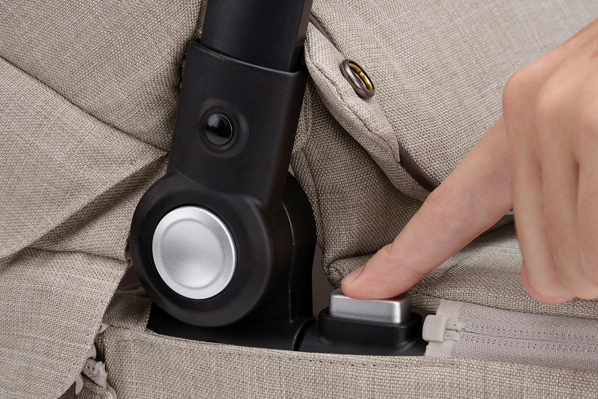 LIEGEWANNE Mixx Next  - Beigebraun/Grauweiß, Basics, Kunststoff (43/63/90cm) - Nuna