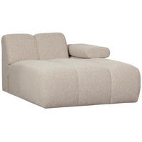 SOFAELEMENT Mojo in Bouclé Beige  - Beige/Schwarz, Design, Textil (162/74/124cm) - Livetastic