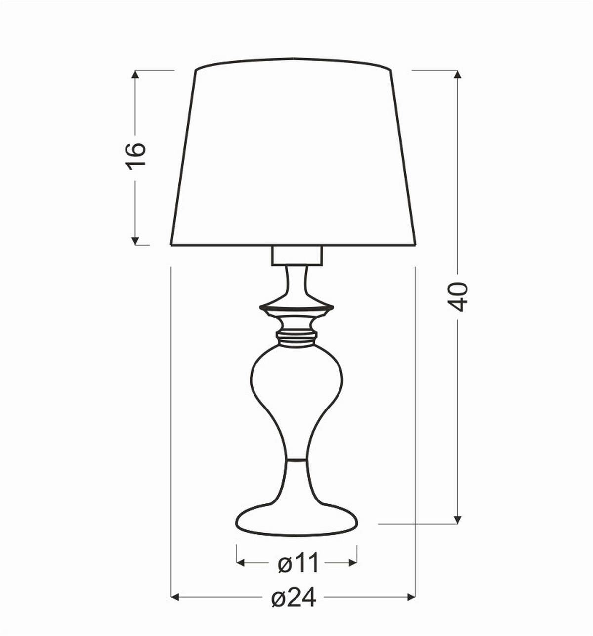 TISCHLEUCHTE 24/24/40 cm   - Gelb/Grau, KONVENTIONELL, Metall (24/24/40cm)