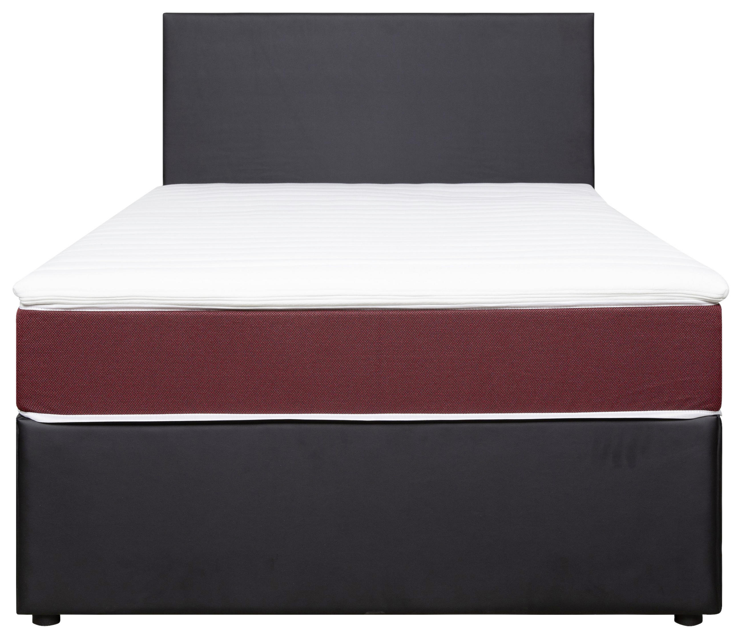 BOXBETT 120/200 cm in Rot, Schwarz - Rot/Schwarz, Konventionell, Holz/Holzwerkstoff (120/200cm) - Carryhome