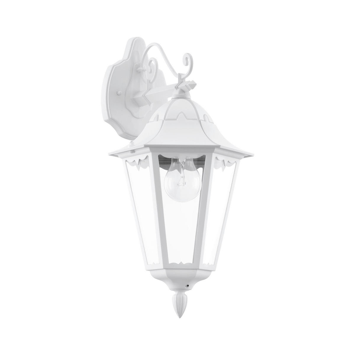LED-WANDLEUCHTE - Klar/Weiss, Basics, Glas/Metall (20cm) - Eglo