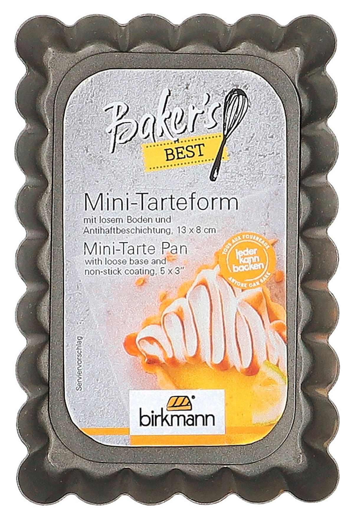 BAKFORM - grå, Basics, metall (13/2/8cm) - Birkmann