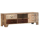 LOWBOARD  in 150/50/49 cm  - Messingfarben/Multicolor, Design, Holz/Metall (150/50/49cm) - Landscape