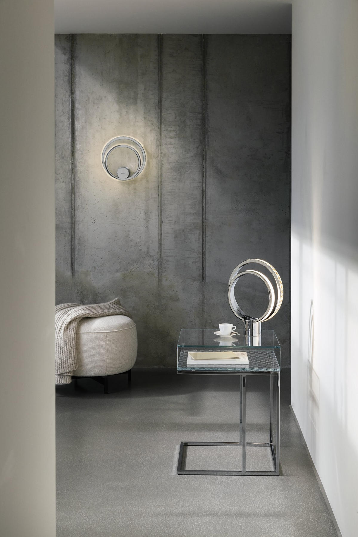 LED-WANDLEUCHTE - Klar/Chromfarben, Lifestyle, Glas/Metall (30,5/31cm) - Joop!