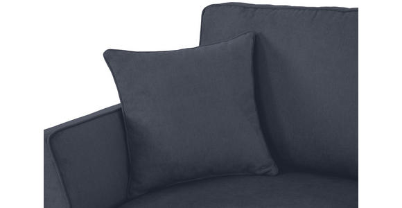 ECKSOFA in Velours Dunkelgrau  - Dunkelgrau/Schwarz, KONVENTIONELL, Holz/Textil (244/159cm) - Carryhome