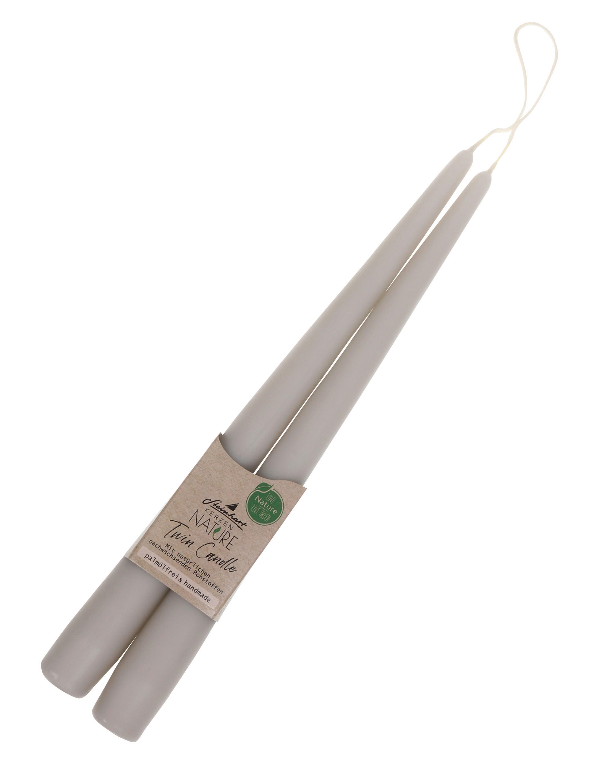 STABKERZE  - Taupe, Basics, Naturmaterialien (2,2/24,5cm)