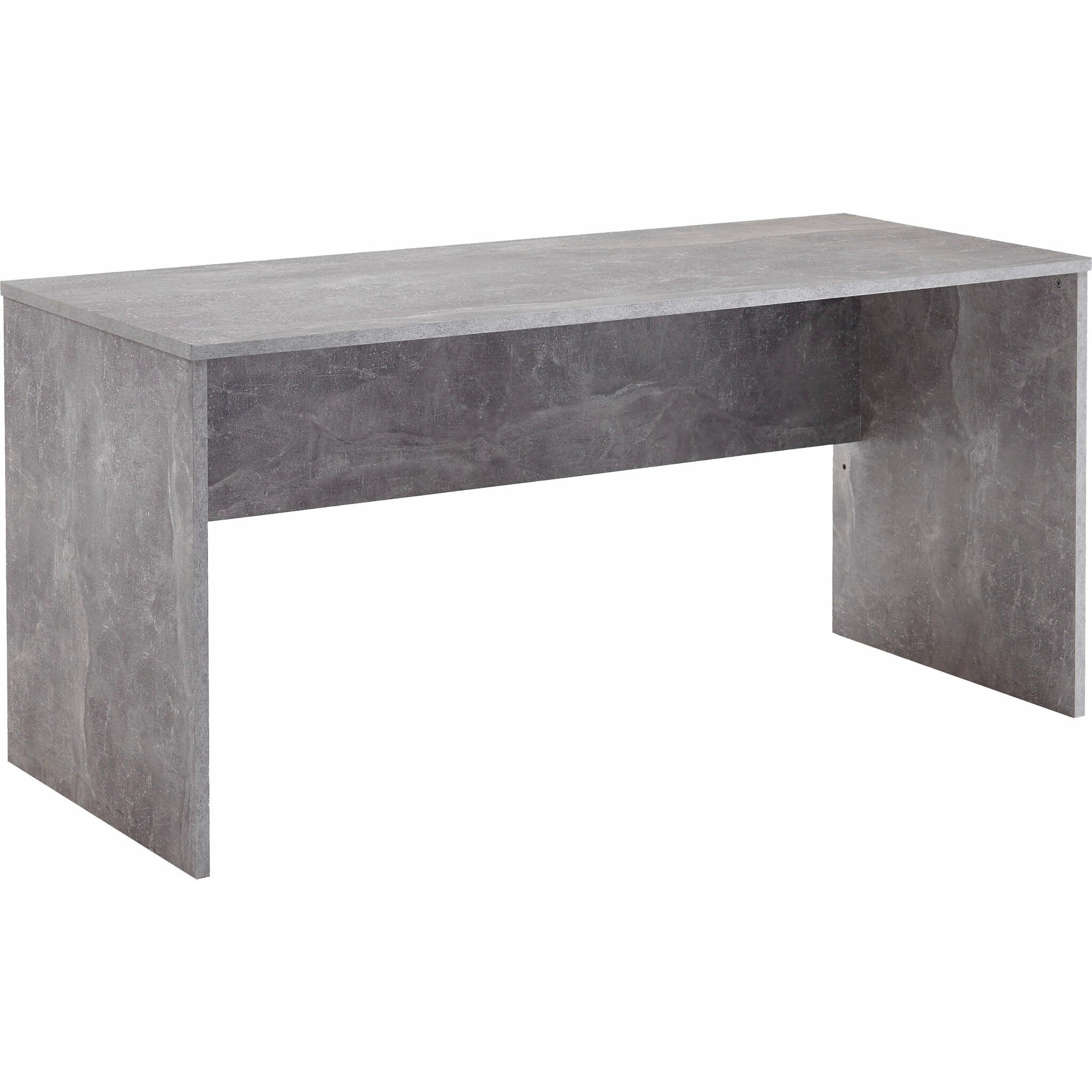 PISALNA MIZA leseni material siva  - siva, Konvencionalno, leseni material (160/68/76cm) - MID.YOU