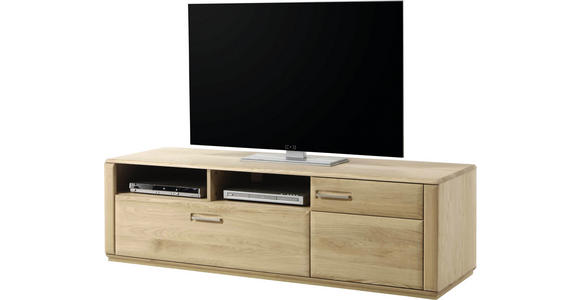 TV-ELEMENT 179/50/51 cm - Edelstahlfarben/Eichefarben, KONVENTIONELL, Holz/Holzwerkstoff (179/50/51cm) - Novel