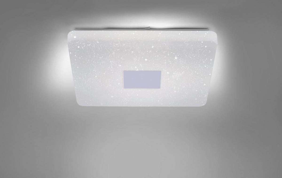 LED SVJETILJKA STROPNA  - srebrne boje, Design, metal/plastika (60/60/9,5cm)