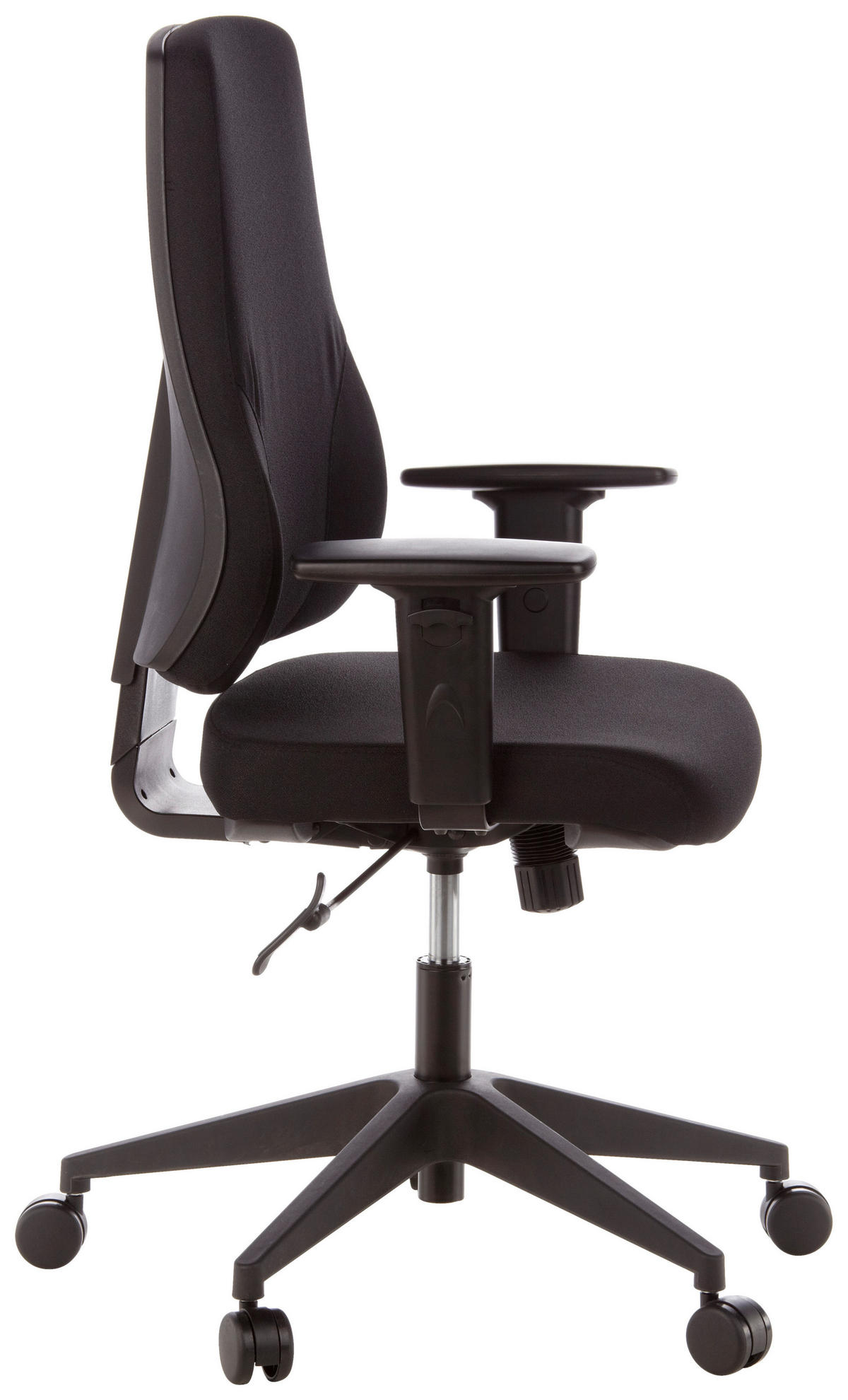 DREHSTUHL Flachgewebe Schwarz  - Schwarz, MODERN, Kunststoff/Textil (57/126/45cm) - MID.YOU