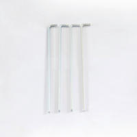 BODENANKER 4ER SET  - Alufarben, Basics, Metall (53/0cm) - Biohort