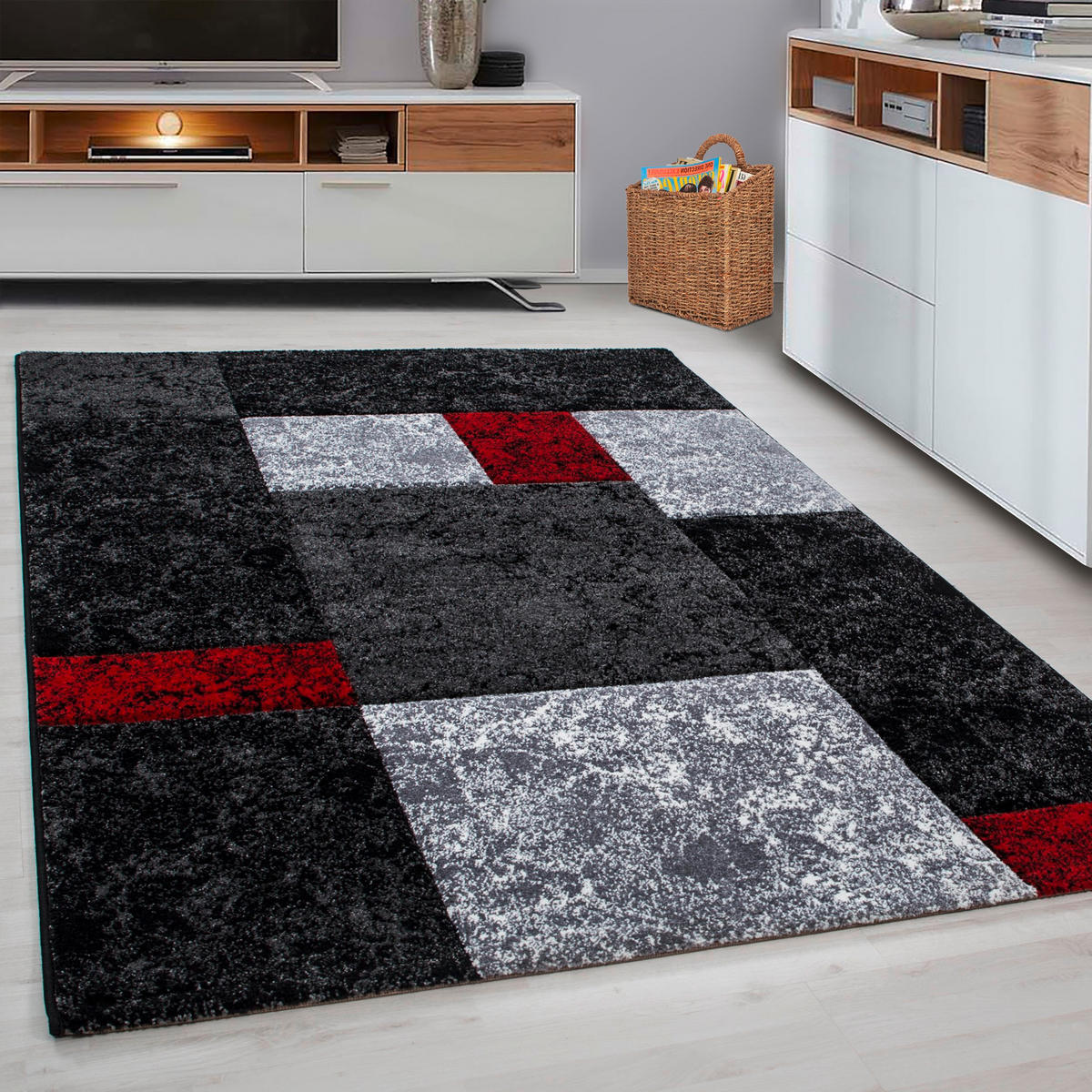 WEBTEPPICH 80/150 cm Hawaii 1330 Rot  - Rot, KONVENTIONELL, Textil (80/150cm) - Novel