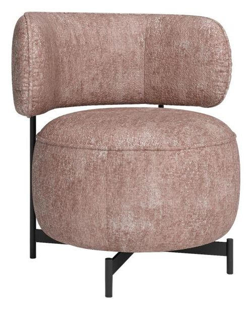 SESSEL Chenille    - Anthrazit, Design, Textil/Metall (68/75/68cm) - Joop!