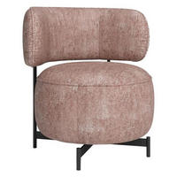 SESSEL Chenille    - Anthrazit, Design, Textil/Metall (68/75/68cm) - Joop!
