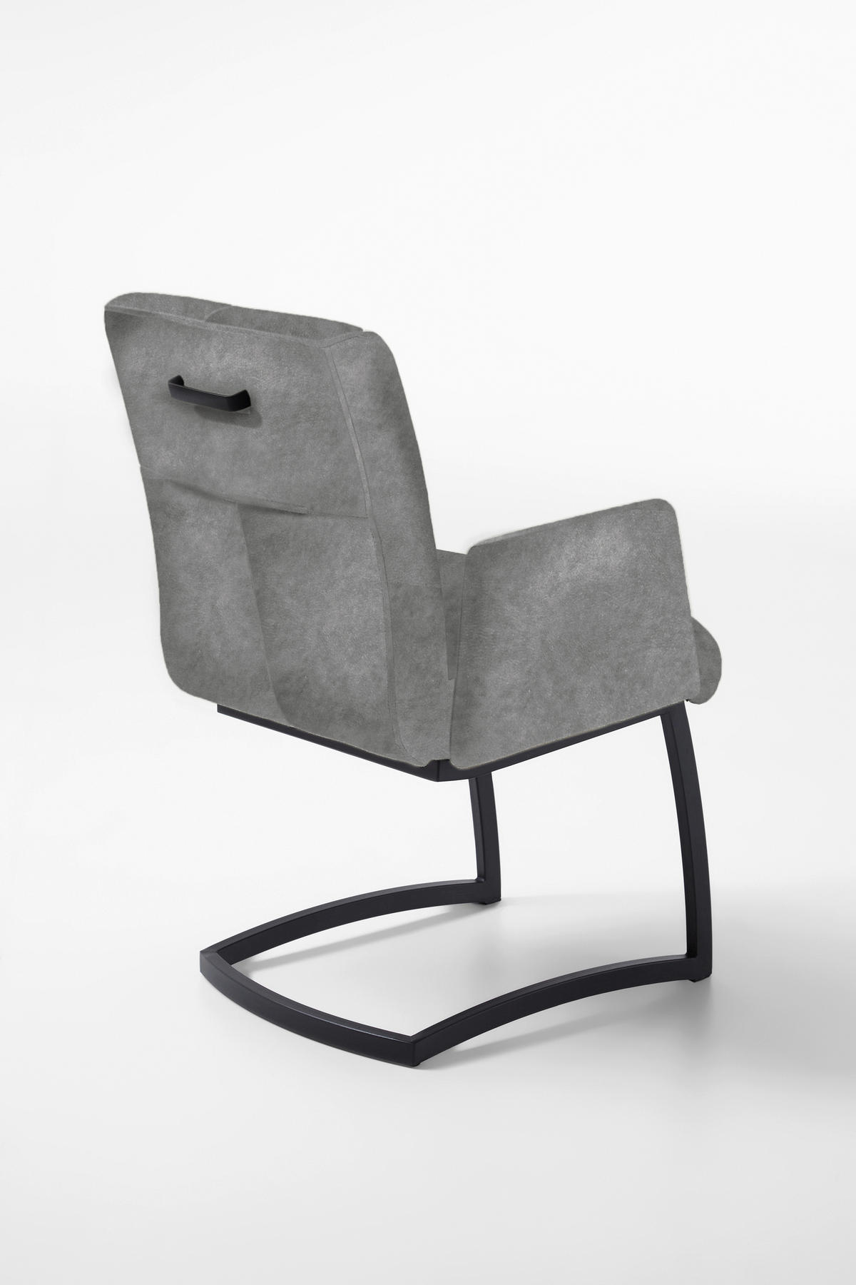 STOLICA S NASLONOM ZA RUKE  siva  drvo, metal, tekstil, drvni materijal      - siva/crna, Moderno, drvni materijal/drvo (59/88/68cm) - Livetastic