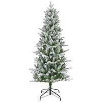 WEIHNACHTSBAUM 150 cm  - Weiß/Grün, Basics, Kunststoff/Metall (83/150cm) - X-Mas