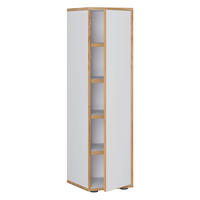 SCHUHSCHRANK Weiß, Honigeiche  - Honigeiche/Schwarz, Design, Holzwerkstoff/Kunststoff (30/110/33cm) - MID.YOU