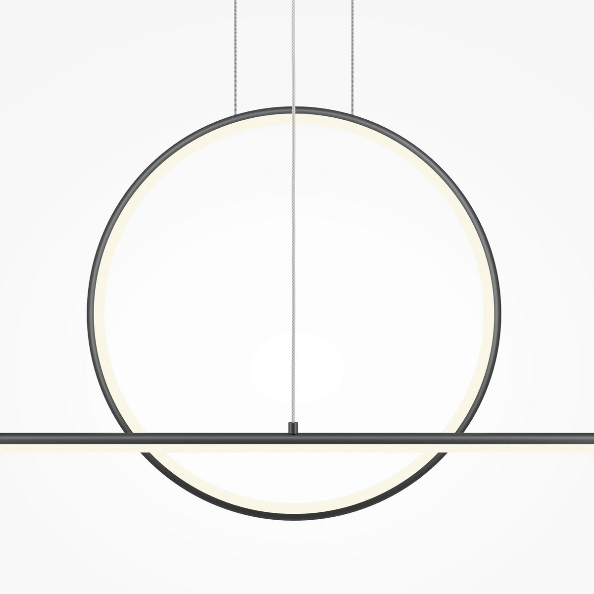 PENDELLEUCHTE Halo 143/304/11,7 cm  - Schwarz, Design, Metall (143/304/11,7cm) - MAYTONI