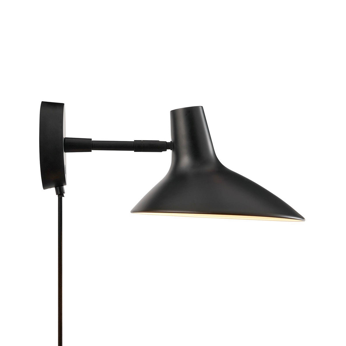 WANDLEUCHTE 22,4/15,5/33,5 cm   - Schwarz, KONVENTIONELL, Metall (22,4/15,5/33,5cm) - Nordlux