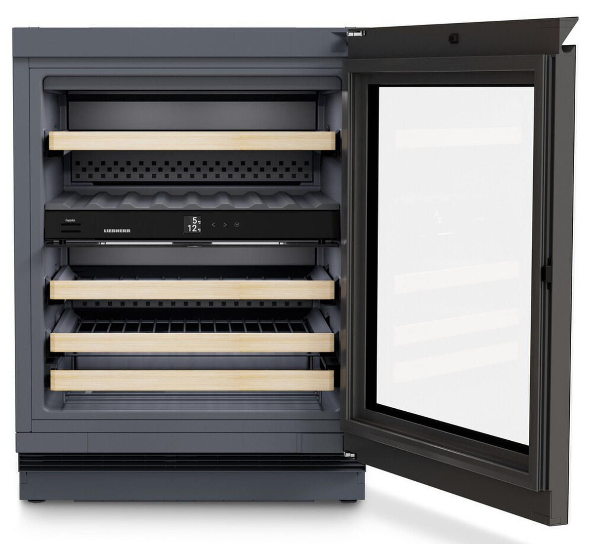 WEINKÜHLSCHRANK UWGB3632  - Schwarz, Basics, Holz/Metall (59,7/81,9/57,9cm) - Liebherr