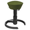 BÜROHOCKER 55/45,66/55 cm  - Schwarz/Grün, Basics, Textil/Metall (55/45,66/55cm) - Aeris