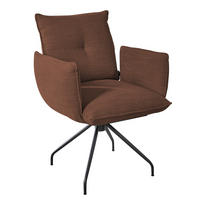 ARMLEHNSTUHL  in Stahl Struktur  - Schwarz/Kupferfarben, Design, Textil/Metall (65/90/70cm) - Dieter Knoll