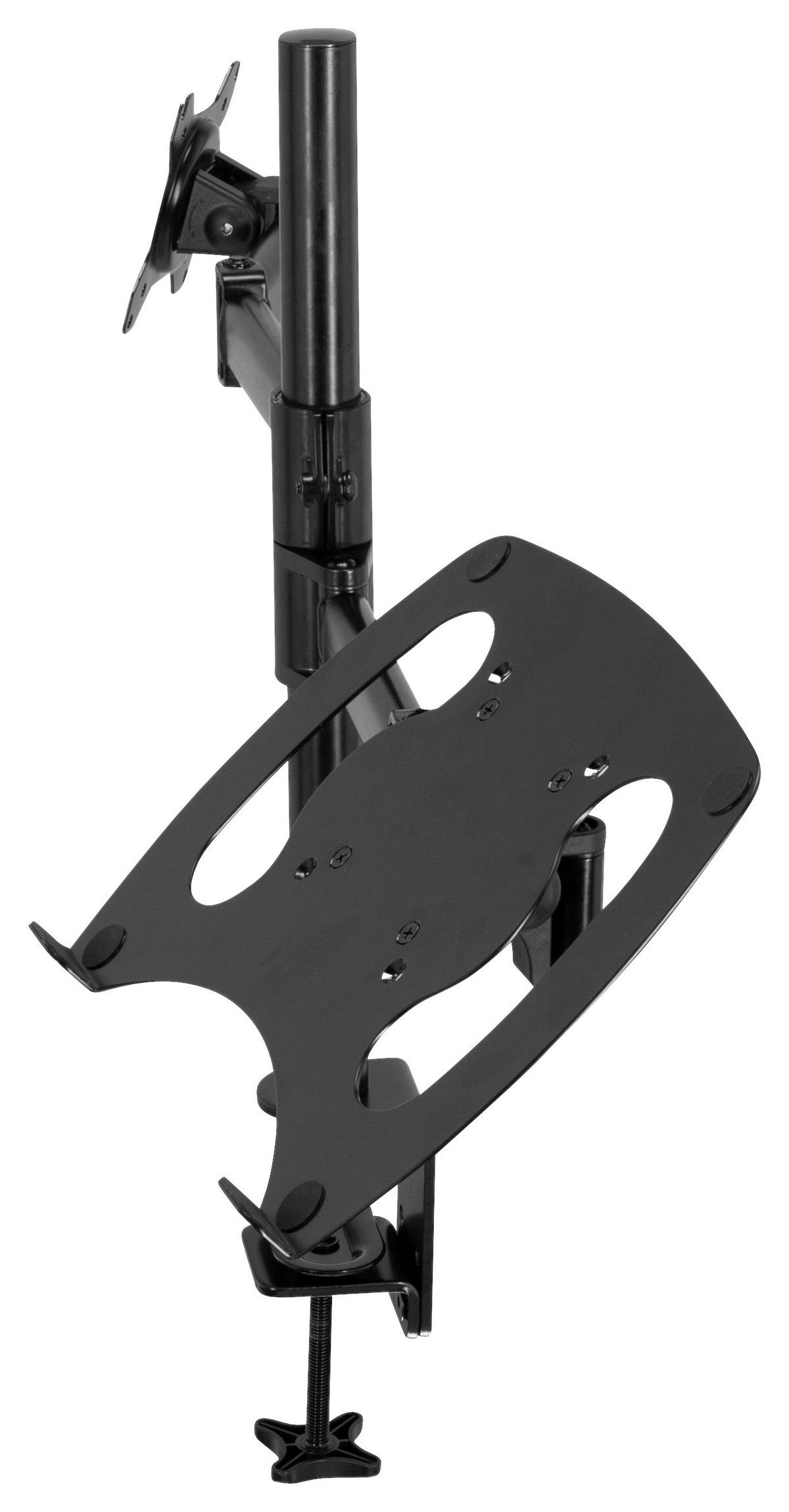 MONITOR-HALTERUNG Metall Schwarz  - Schwarz, Basics, Metall (88/60/8cm) - MID.YOU