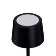 AKKU-TISCHLEUCHTE 9/22 cm  - Schwarz, Basics, Metall (9/22cm) - Novel