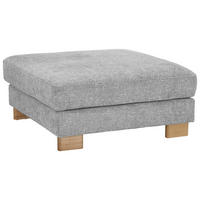 HOCKER Chenille Grau  - Eichefarben/Grau, KONVENTIONELL, Holz/Textil (100/51/100cm) - SetOne by Musterring