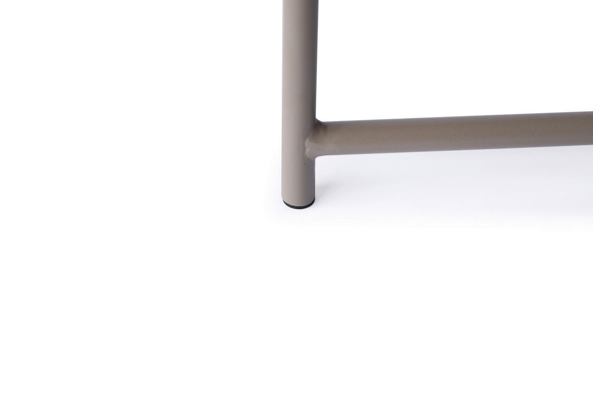 KONFERENČNÍ STOLEK, šedohnědá, kov, 70/70/42 cm - antracitová/šedohnědá, Design, kov (70/70/42cm) - Xora
